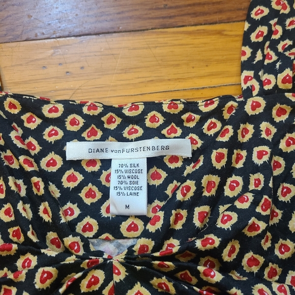 Diane von furstenberg dvf silk wool jersey top - Picture 3 of 4